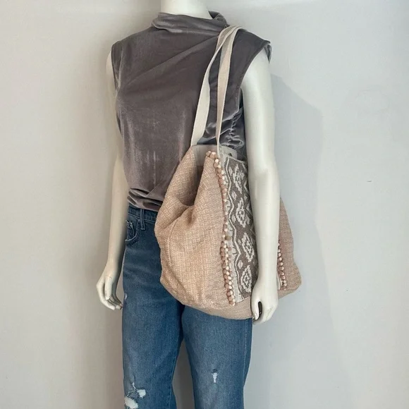 America & Beyond “The Wild Nights” Embellished Tote Bag - Picture 2 of 4